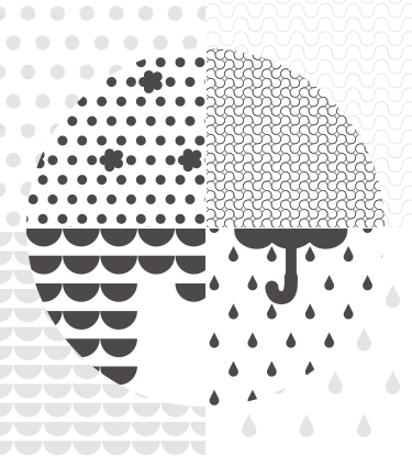 Graphic - 圓點 雨滴 半圓 弧線